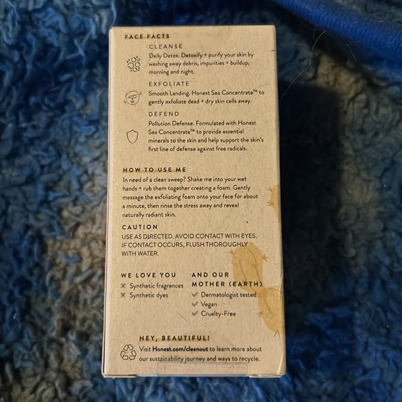 HONEST CO Skin Sweep Exfoliating Powder Cleanser GET SWEPT AWAY - Picture 2 of 2